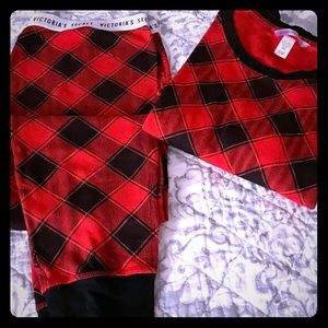 Victoria’s Secret Buffalo plaid thermal pjs